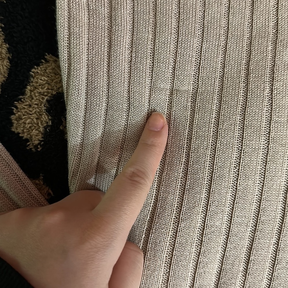 NWT Naadam Cashmere Latte Ribbed Cropped Cardigan Sz. S - Picture 7 of 10